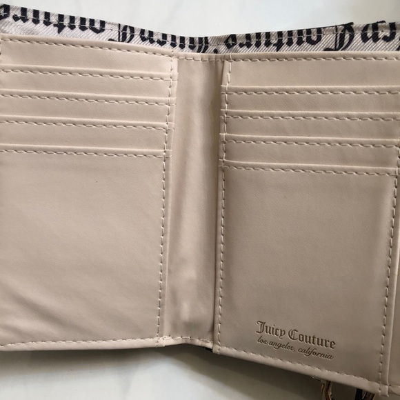 Juicy Couture Liquorice Love Never Dies Double Sided Trifold Wallet NWT - Picture 13 of 16